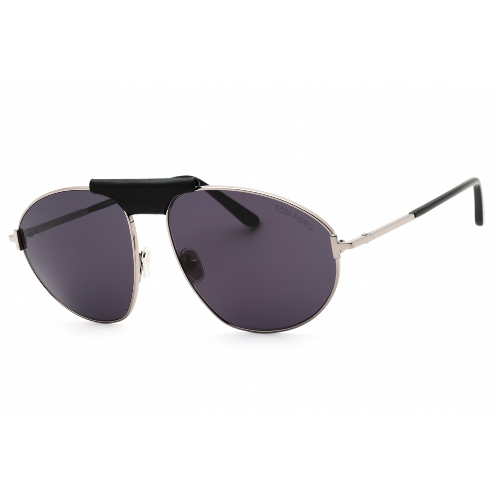 NWT Tom Ford FT1095 Light Ruthenium Aviator 60mm Sunglasses